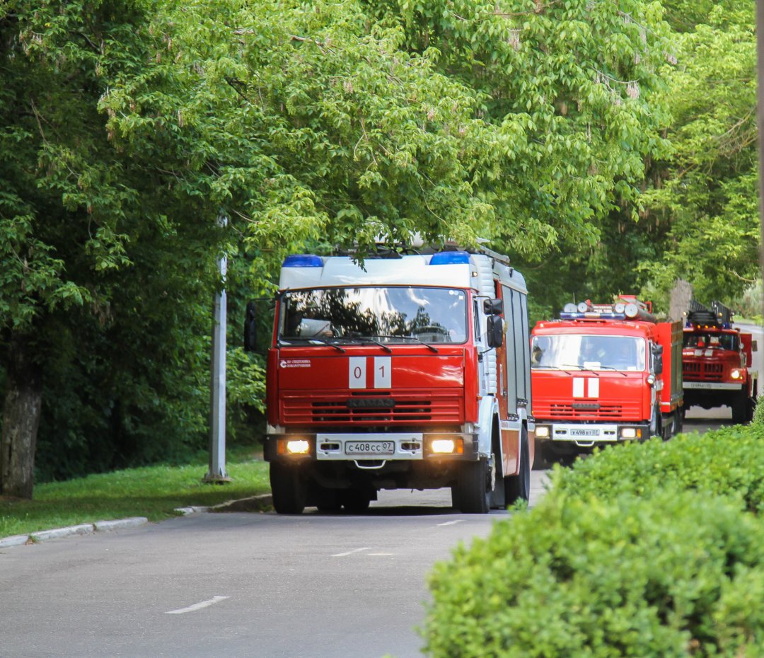 Пожар в городе Терек